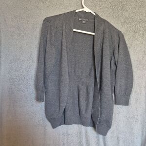 Covington Charcoal Open Front Cardigan